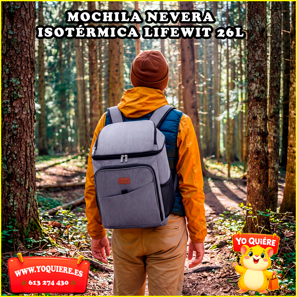 MOCHILA NEVERA ISOTÉRMICA LIFEWIT 26L