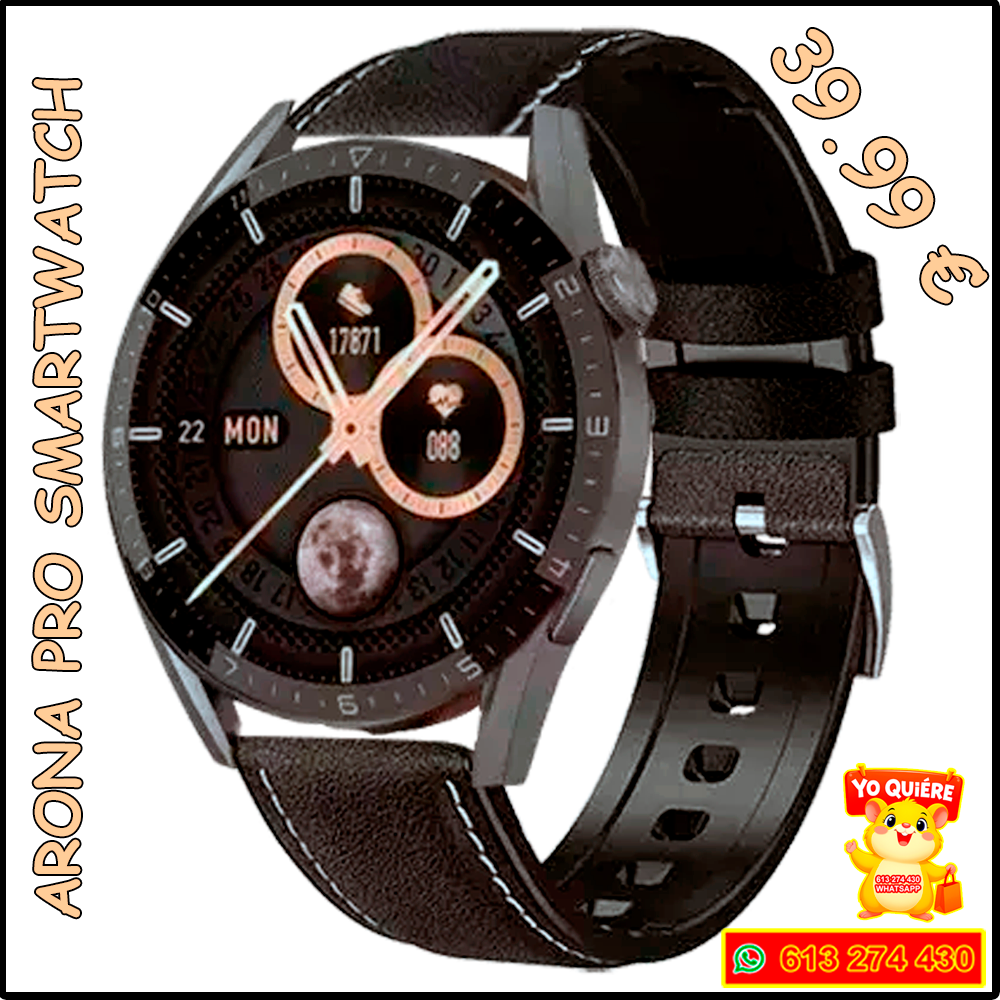 Smartwatch Arona Pro – Reloj Inteligente Hombre/Mujer