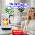 Mini Enfriador Portátil USB ARCTIC Ventilador con Niebla de Agua, Humidificador y Luces LED Enfriador Personal Recargable