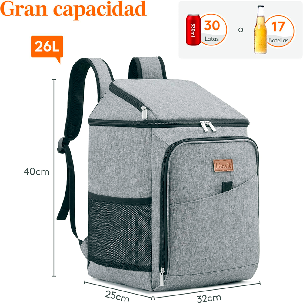 MOCHILA NEVERA ISOTÉRMICA LIFEWIT 26L