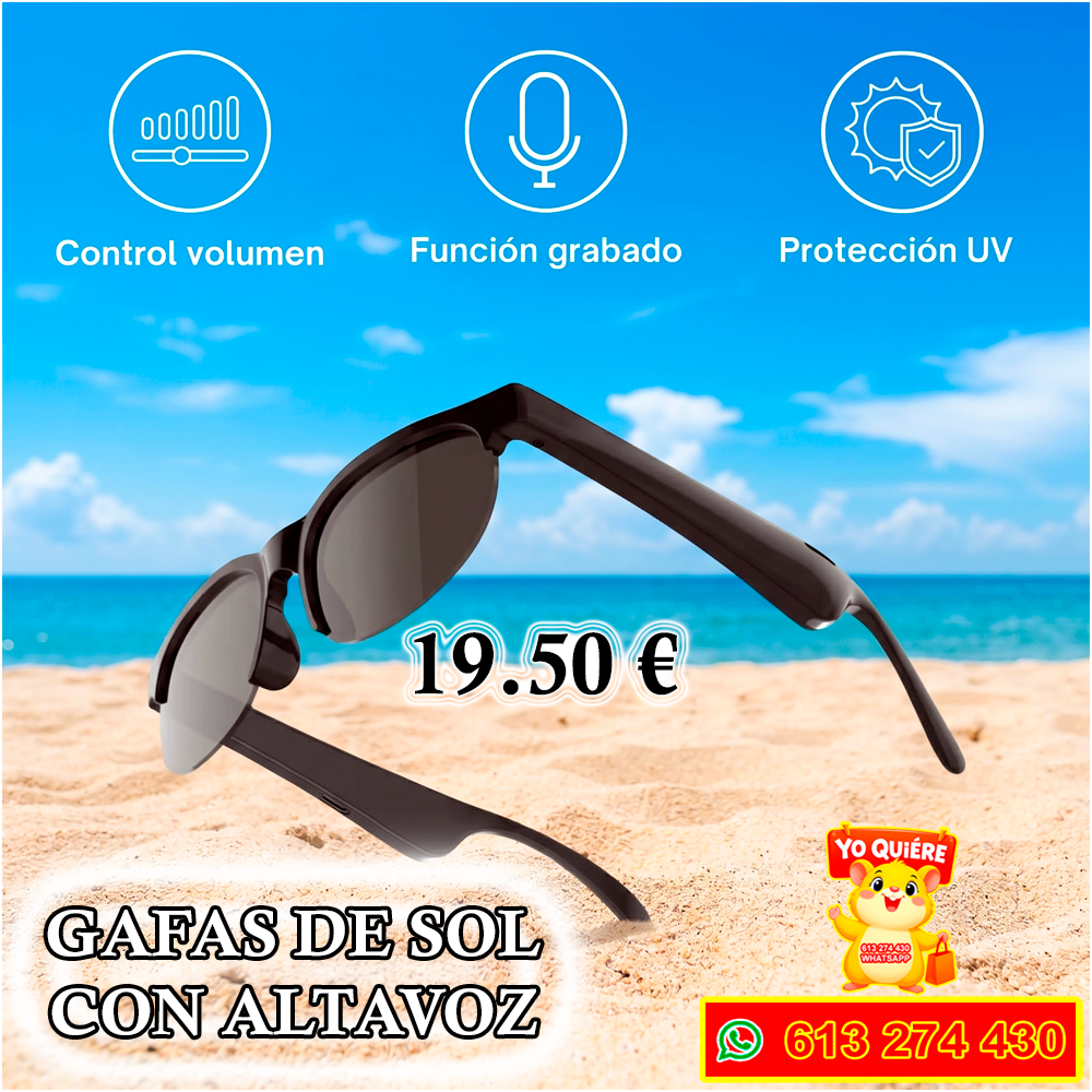 Gafas de Sol con Altavoz Bluetooth Integrado