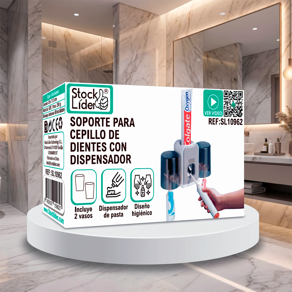 Soporte Para cepillo De Dientes Con Dispensador