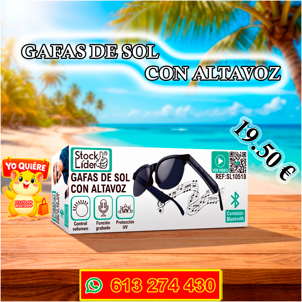 Gafas de Sol con Altavoz Bluetooth Integrado