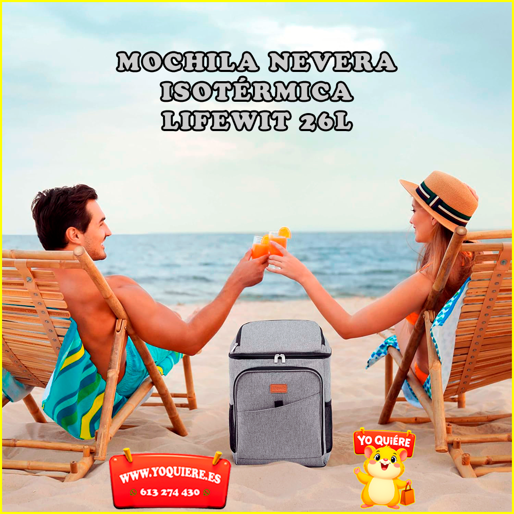 MOCHILA NEVERA ISOTÉRMICA LIFEWIT 26L