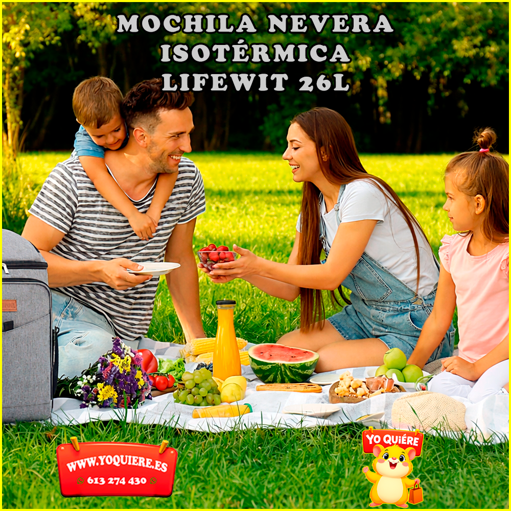 MOCHILA NEVERA ISOTÉRMICA LIFEWIT 26L