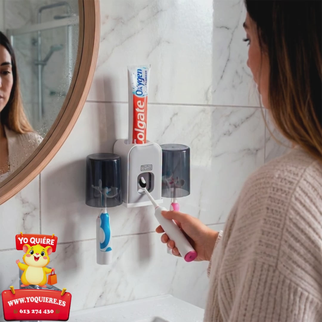 Soporte Para cepillo De Dientes Con Dispensador